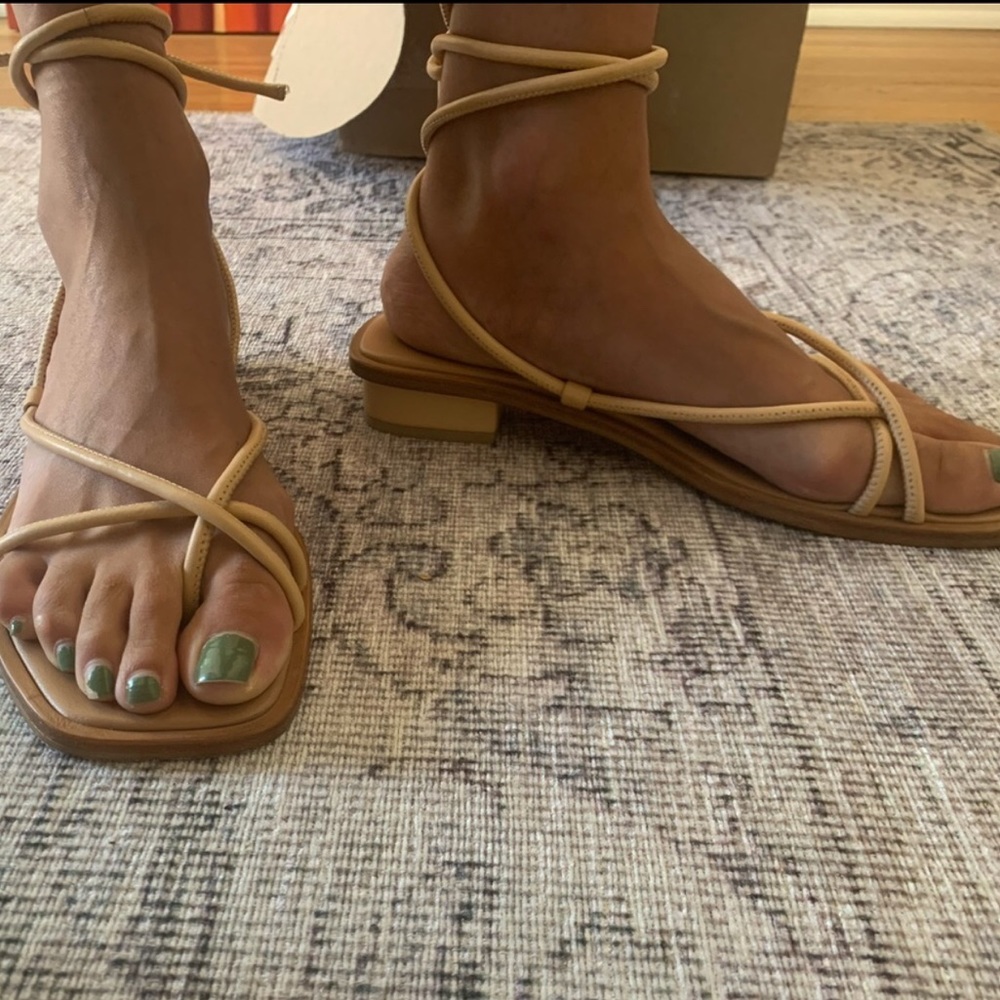 LoQ Ara Dune Leather Lace Up Strap Sandals - Picture 4 of 7